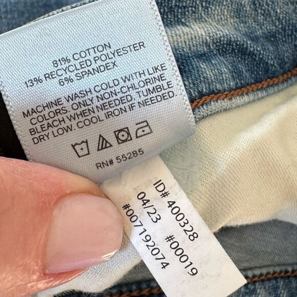 Express Women's High Rise Jeans - Blue - Picture 16 of 16